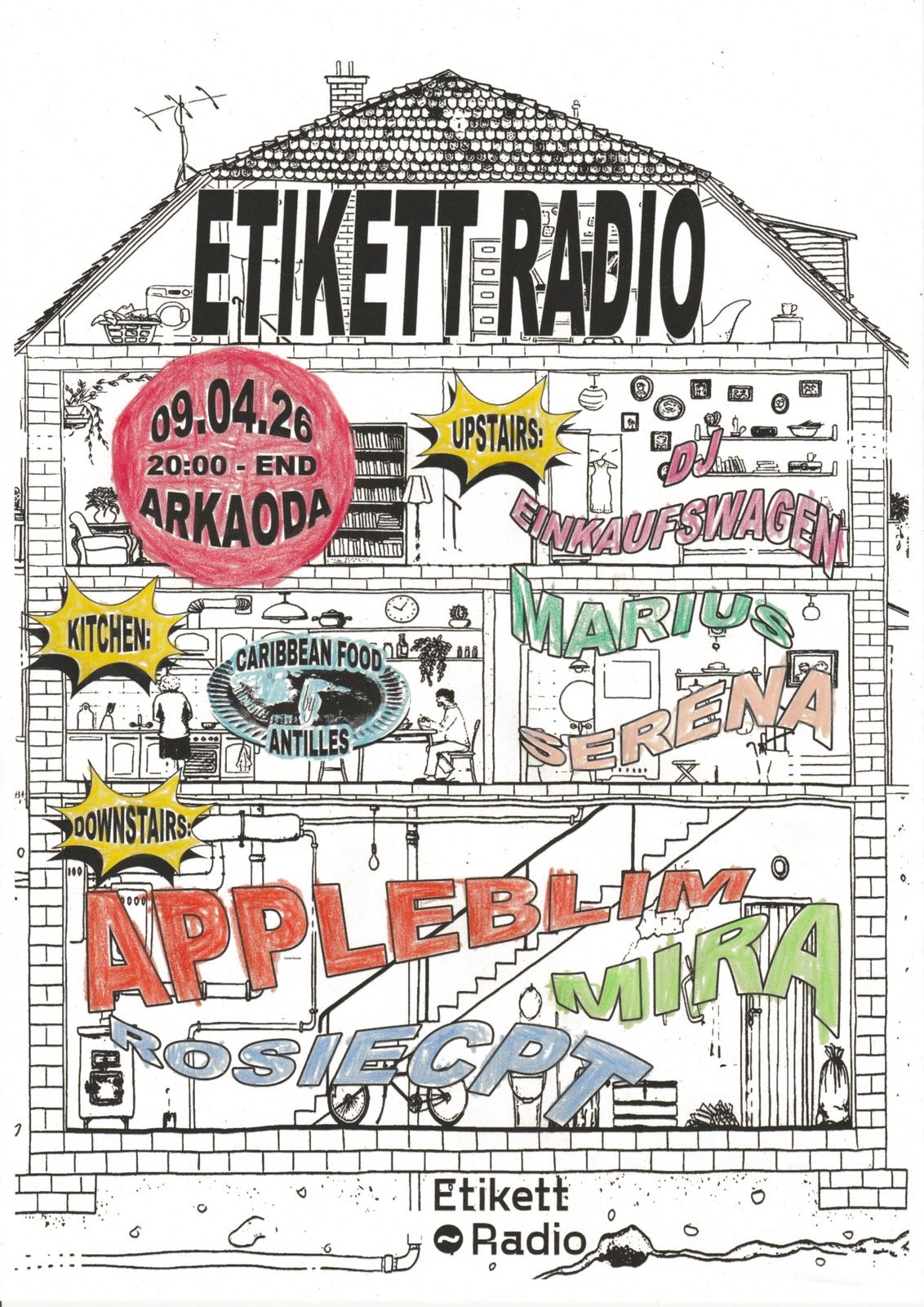 Etikett Radio at ARkoada Poster